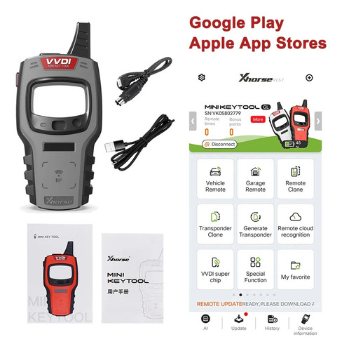 Mini Key Tool Xhorse Vvdi, Versión Global, Número 96 Bits Y