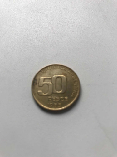 Moneda Arg. 50 Pesos 1985 Colección 50 Años Bcra 