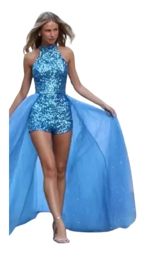 Vestidos de 15 años color celeste hot sale