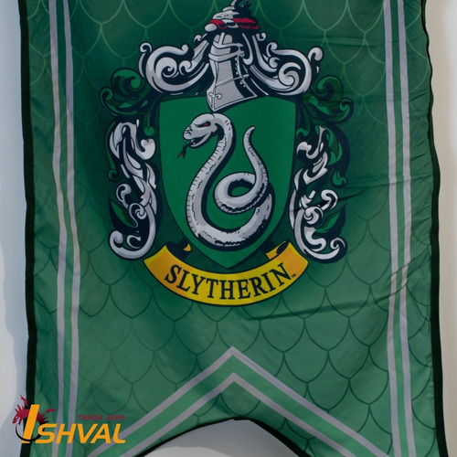 Imagen 2 de 2 de Banderín Harry Potter - Slytherin - Licencia Oficial