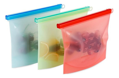 Bolsas Silicona Hermeticas Alimentos Casatua Set X 3