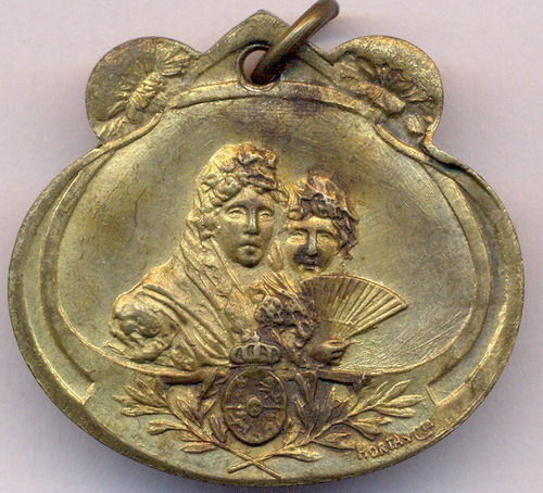 Medalla La Pampa Toay Romerías Españolas 1907 Horta Belleza
