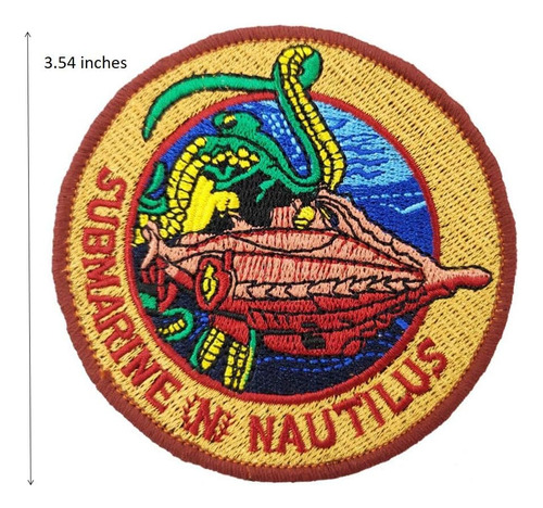 20000 Leagues Under The Sea Submarine Nautilus Embroide...
