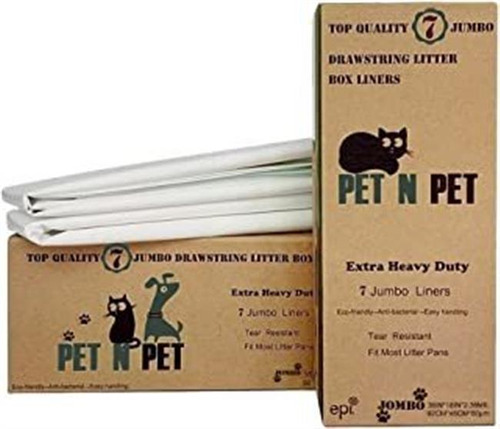 Pet N Pet Extra Heavy Duty Cat Litter Box Liners, Anti-mi