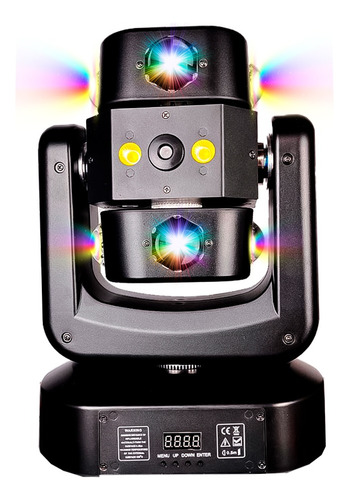 Cabeza Movil Led Rgb + Laser Luz Estrobo Dmx Dj