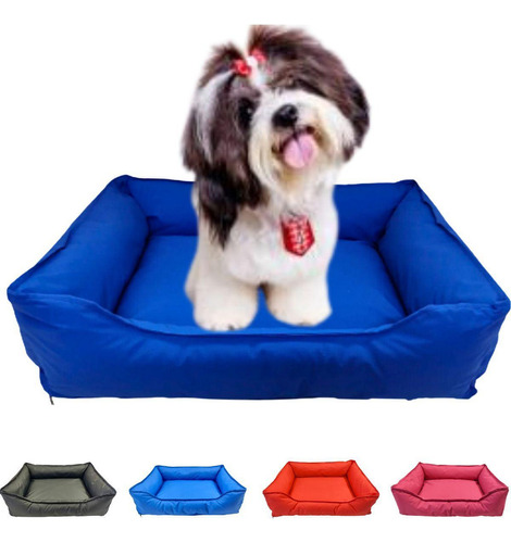 Cama Para Pet Retangular Impermeável P Lavável Com Zíper