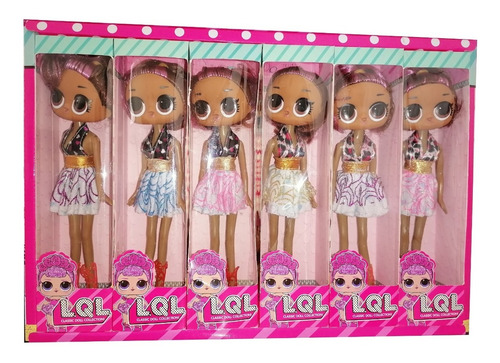 Imagen 10 de 10 de Lol 12 Muñecas Colección Barata 4 Modelos Barbie Sofía Dora
