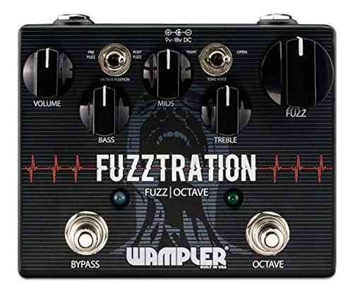 Wampler Fuzztration Pedal Para Guitarra Efecto Distorsión