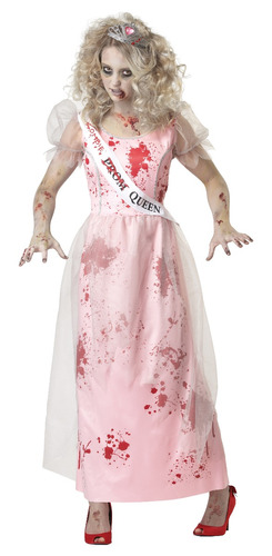 Disfraz Para Mujer Reina Prom Zombie Talla S Halloween