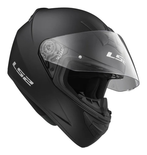 Casco Moto Inte Ls2 352 Single Mono Negro Brillante L Om