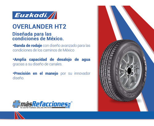 Par Llantas 245/75r17 118s Euzkadi Overlander Ht 2