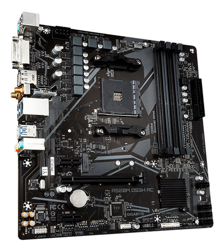 Placa Madre Gigabyte A520m Ds3h Ac Vrm Wifi Rgb A520mds3hac