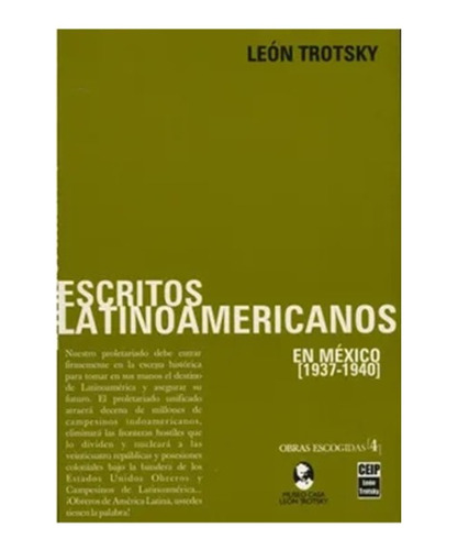 Libro Escritos Latinoamericanos - Trotsky