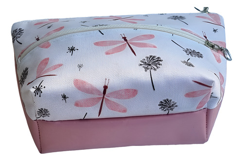Neceser Con Bolsillo Libélulas Rosa