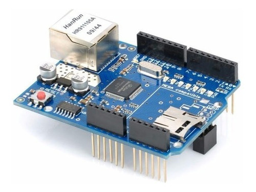 Ethernet W5100 Con Sd Card, Apilable Sobre Arduino Uno Mega