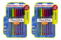 Comprar 2 Blister X 8 Bolígrafos Paper Mate Inkjoy Colores Surtidos