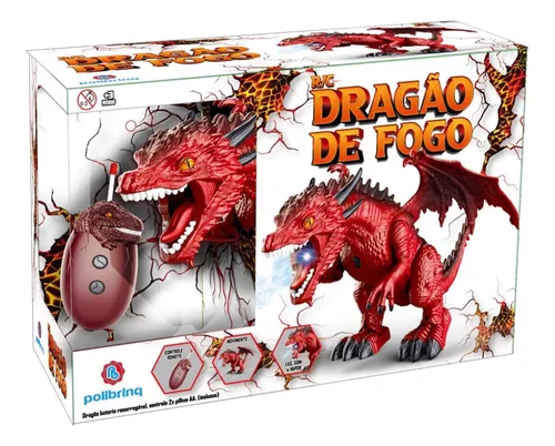 Controle remoto andando dinossauro fogo respirando água de brinquedo  pulverizando presente de Natal D