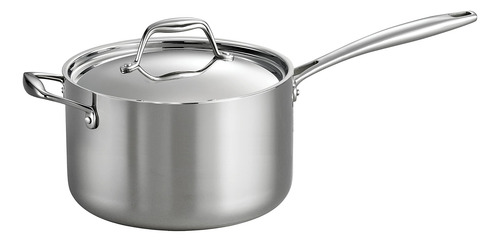 Sartén Con Tapa, Mango De Ayuda, 4 Litros, Acero Inoxidable Inoxidable