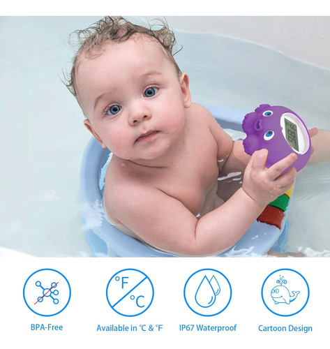 Termómetro Digital Para Bañera Y Baño Para Bebé, Termómetro