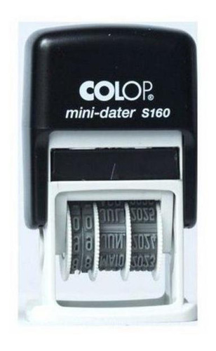 Carimbo Mini Datador S160 Espaço Para Texto Cor da tinta Preto Cor do exterior Azul