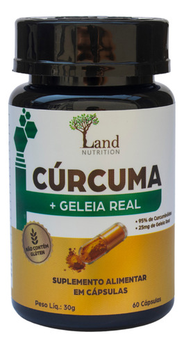 Cúrcuma Com Geleia Real Alta Concentração Sabor Natural
