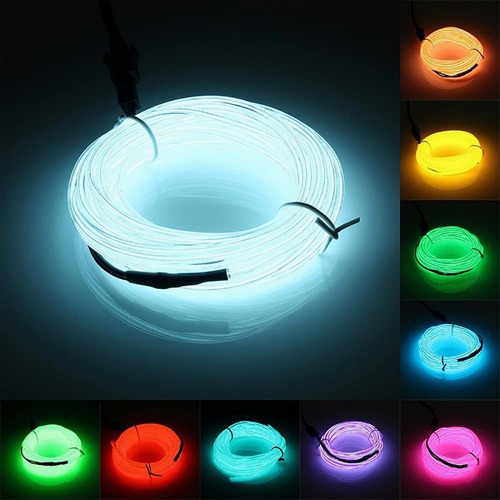 Wire Hilo 3m Luminoso Luz Neon Dj Cable Tron Led Tira Neon 