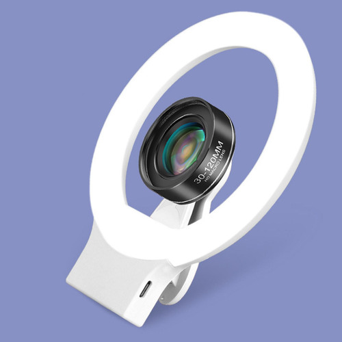 Luz De Relleno De Teléfono Móvil Universal Lente Regulable