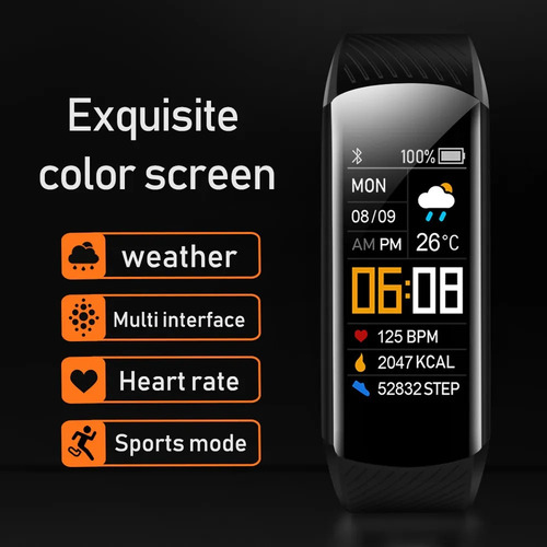 Pulsera Con Tensiómetro Y Sensor De Frecuencia Cardíaca.