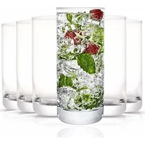 Comprar Joyjolt Faye Highball Juego De 6 Vasos Altos Para Beber. Jue