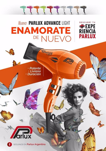 Imagen 3 de 10 de Secador De Pelo Profesional Parlux Advance Light