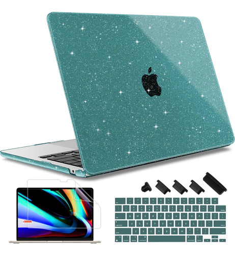 Funda May Chen Para Macbook Air 13 M2 + C/teclado Glittert