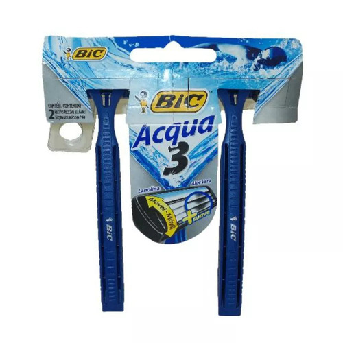 Aparelho De Barbear Bic Acqua 3 2 Unidades