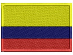 533 Parche Bordado Bandera De Colombia