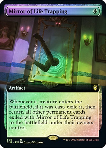 Magic Mirror Of Life Trapping (extended Art) Commander Foil