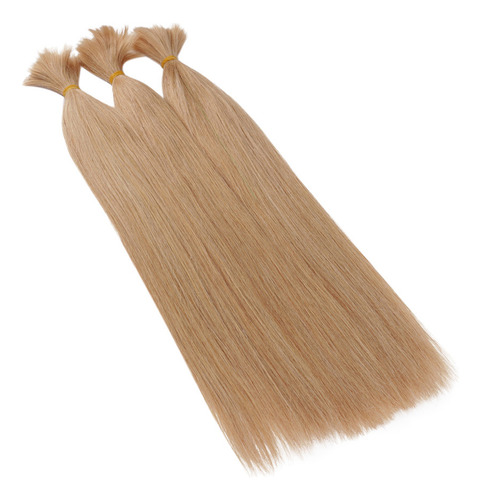 Cabello Humano Brasileño Voluminoso, 50 G, 50 Cm, Marrón Cla