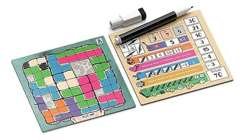 Juego De Mesa Mind Space - Polyomino Roll & Write - 1 A 5 Ju
