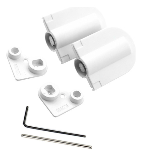 W Dobradiças Escondidas Para Penteadeira, 2 Peças, Branco