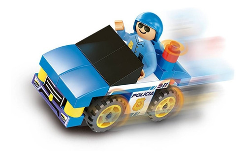 Imagen 2 de 2 de Bloques Policia-bombero 250 Piezas Original Rasti