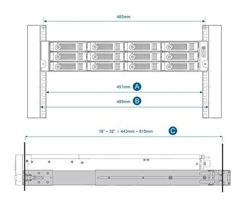 Qnap Kit Riele 2u Rail B02