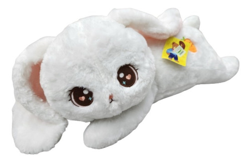 Conejo De Peluche Kawaii Acostado 50cm P2620b