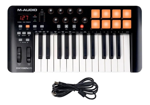 Teclado Controlador M-audio Oxygen 25 V4 Usb Midi 25 Teclas