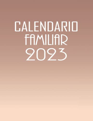 Calendario Familiar 2023: Agenda Familiar Español - Temporiz