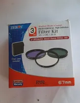 Comprar Kit De Filtros 67mm Uv +cpl + Fl-d