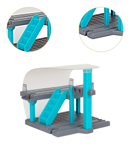 Accesorio De Vía De Tren Montessori, De Tren Azul