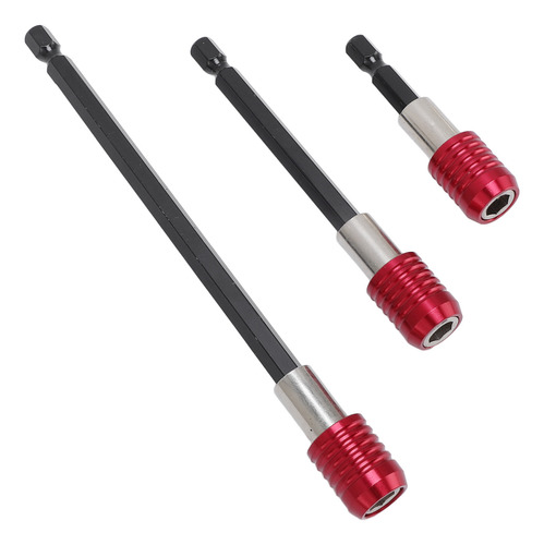 Conjunto De 3 Peças Com Haste Hexagonal De 1/4 De Polegada