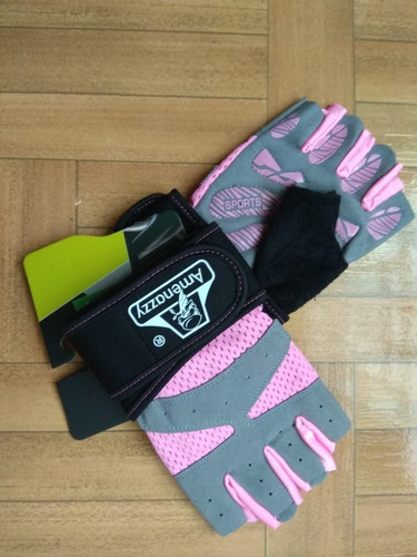 Imagen 9 de 10 de Guantes Deportivos De Entranamiento Mitón Gym Calidad Rosado
