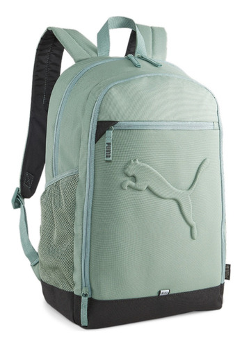 Mochila Backpack Puma Zumbido Logo Estampado Unisex Color Verde Diseño de la tela Liso