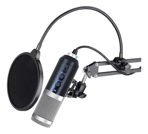 Kit Microfono Condenser Elefir 2020 Usb  Tripo Brazo Antipop