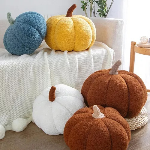 A Almohada De Felpa De Calabaza, Decoración De Almohada De