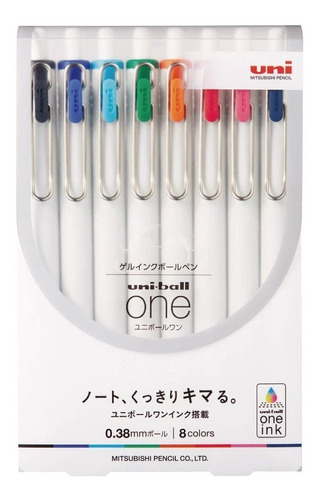 Bolígrafos De 8 Colores, 0.38mm, Mitsubishi Pencil Uni Japón